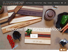 Tablet Screenshot of jkcreativewood.com